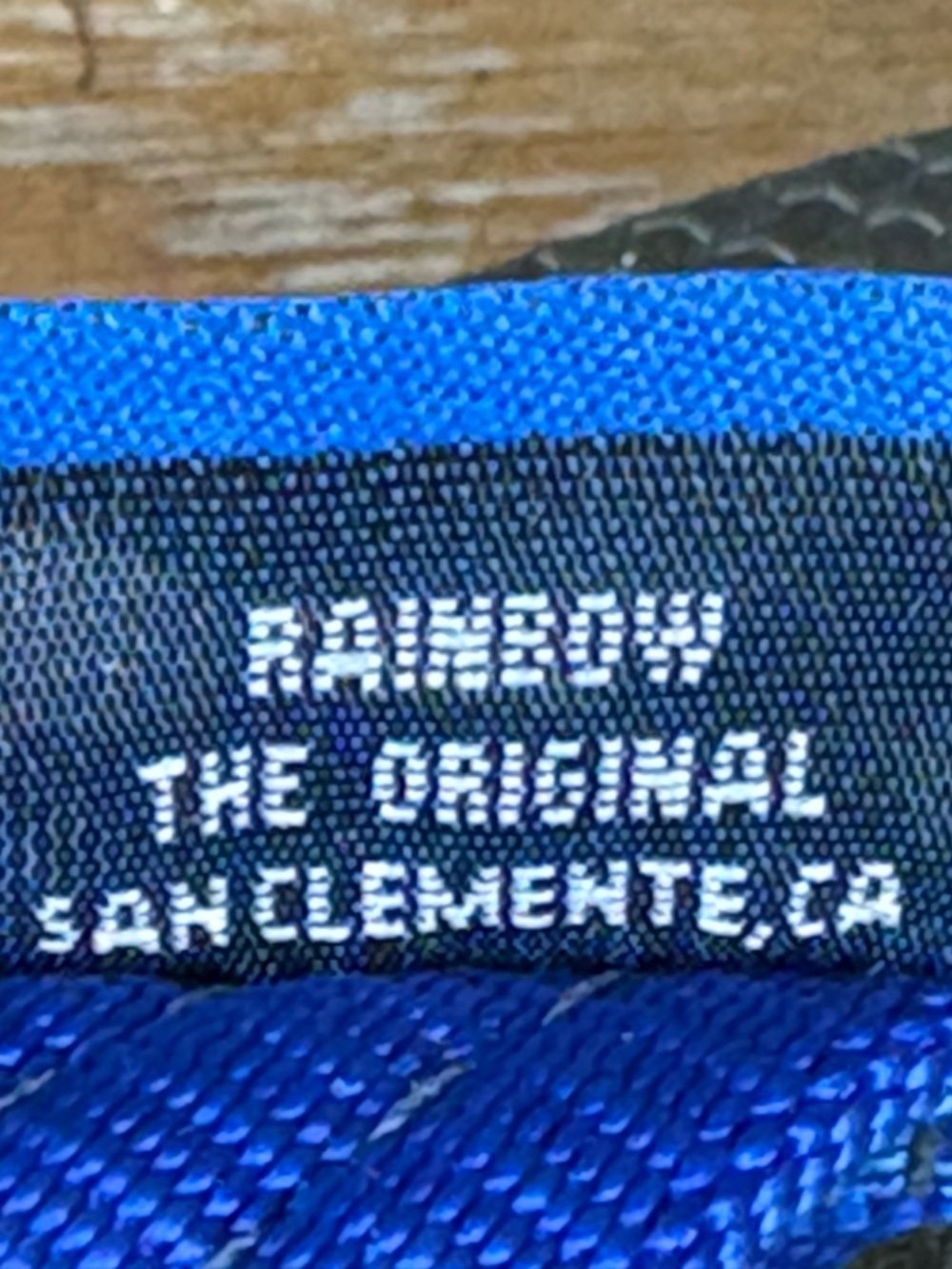 Rainbow Royal Blue Women’s Flip Flop Sandals Size 7 - Picture 9 of 12